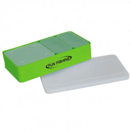 Pack de cajas de pellets Carpodrome 1 caja modular + 2 cajas de 1/4L + 1 caja de 1/2L Funfishing