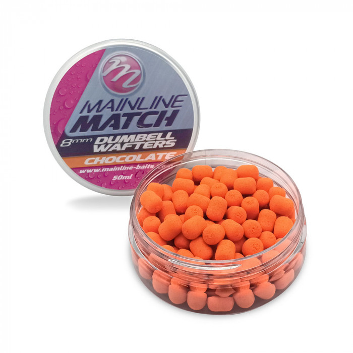 Match Dumbell Wafters 8mm Chocolade Hoofdlijn 1