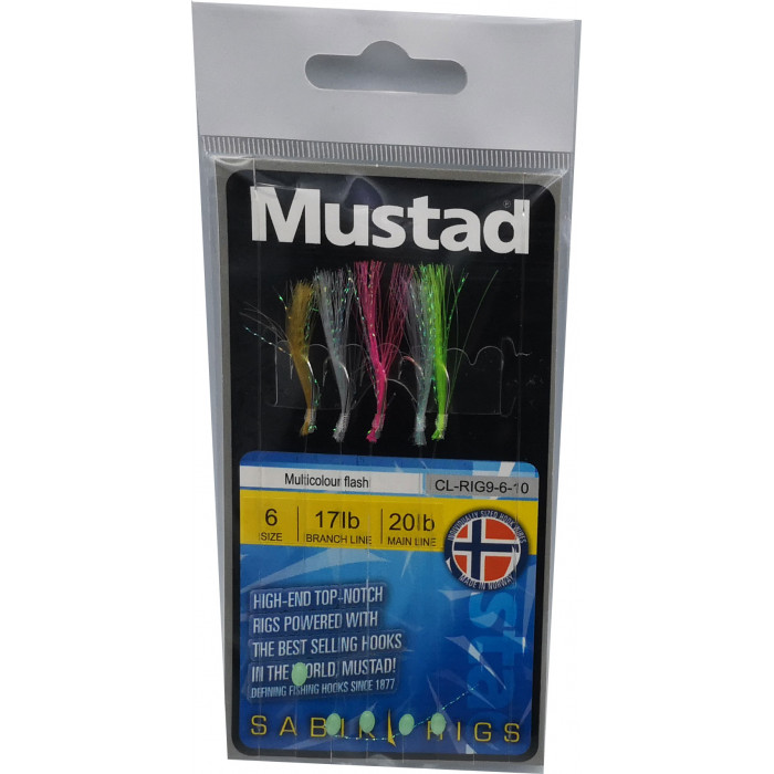 Mustad CL-Rig Multi Kleuren Flits 1