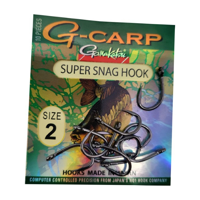 Anzuelos para carpas G-carp Super Snag Hook Gamakatsu 1