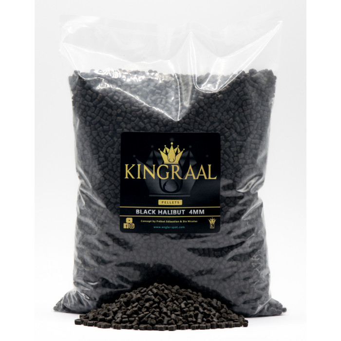 Pellet Halibut Negro 4mm 1.750kg Kingraal 1