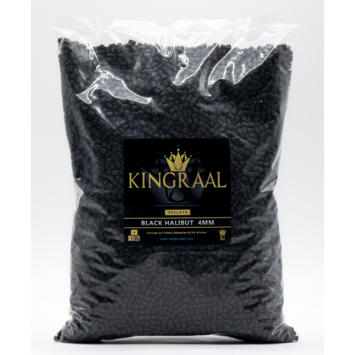 Pellet Halibut Negro 4mm 1.750kg Kingraal 4