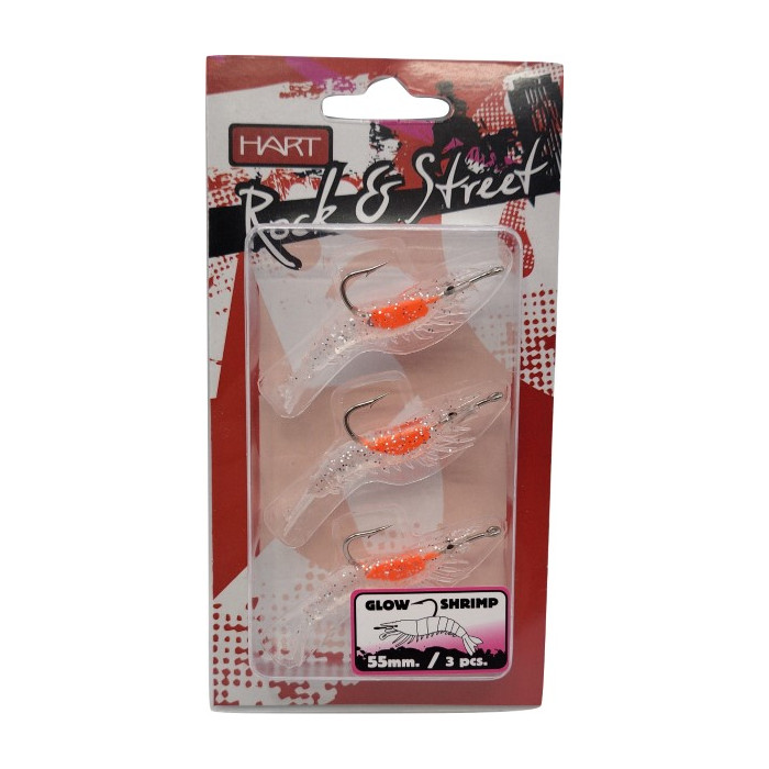 Glow Shrimp Lure 55mm 3 pieces 2