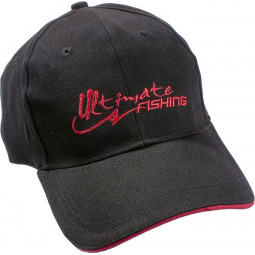Ultimate Fishing cap black and red