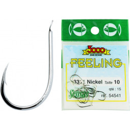 Bag of Sensas 3311 Nickel hooks N°10 per 15