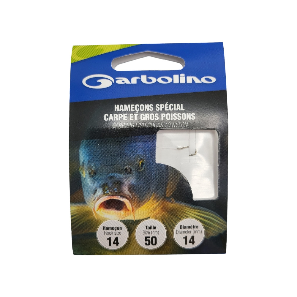 Hook To Nylon Garbolino Special Carp And Big Fishes Gomad0713-l14h14