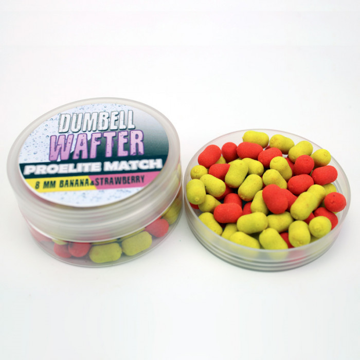 Hook Dumbell Wafter 8Mm - Banana Strawberry - Pro Elite Baits 1