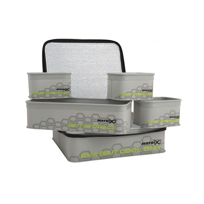 Eva Bait Cool Tray Light Grey Inc. 4 Tubs 3