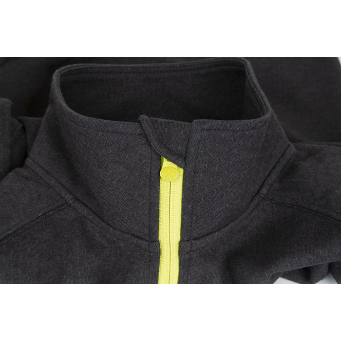 Sweatshirt Matrix Minimal Black Marl 1/4 Zip Sweater 3