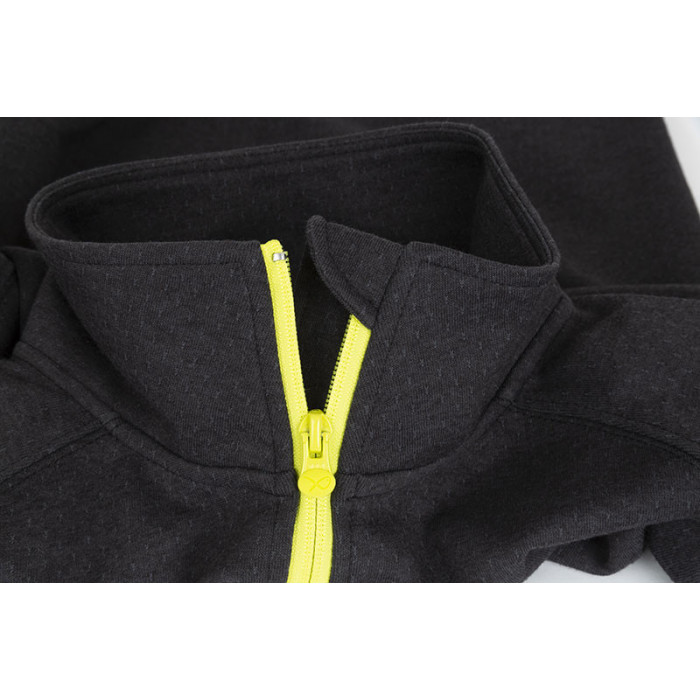 Sweat Matrix Minimal Black Marl 1/4 Zip Sweater 4
