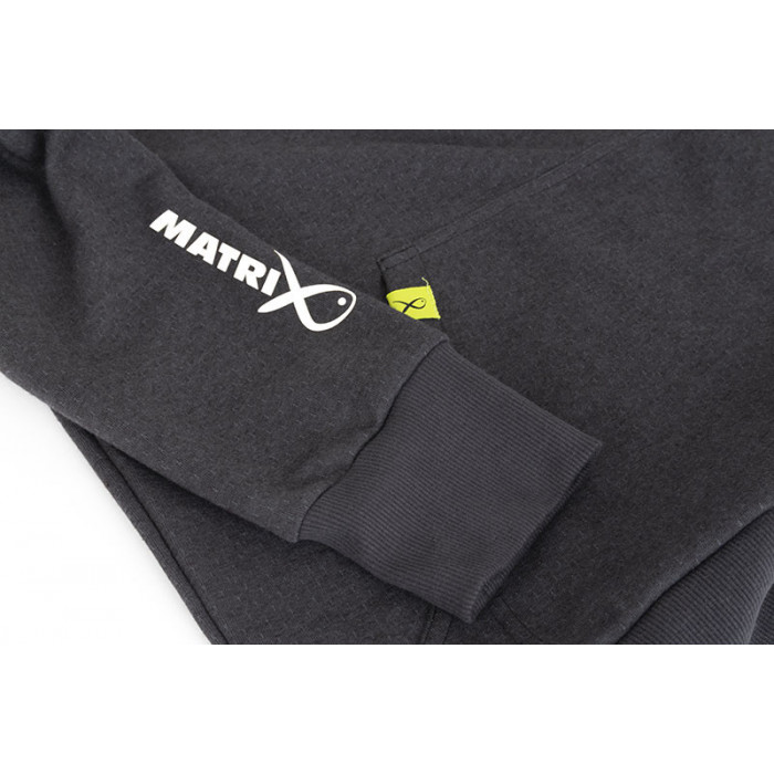 Sweat Matrix Minimal Black Marl 1/4 Zip Sweater 6