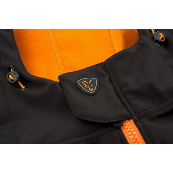 Black / Orange softshell Jacket - Fox 3