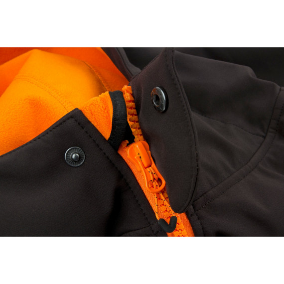 Black / Orange softshell Jacket -  Fox 4