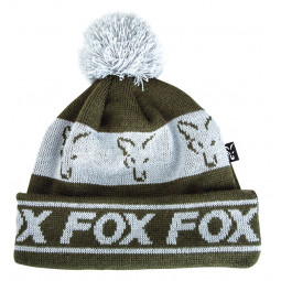Fox Mütze Grün und Silber