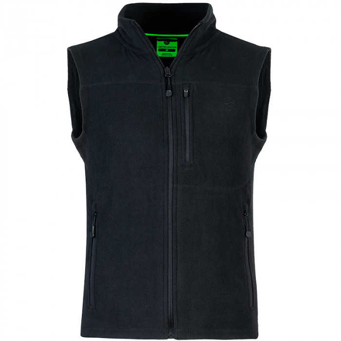 Het zwarte Korda Fleece Vest 2