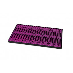 Ablagefach Faltblätter 26cm Purple Matrix