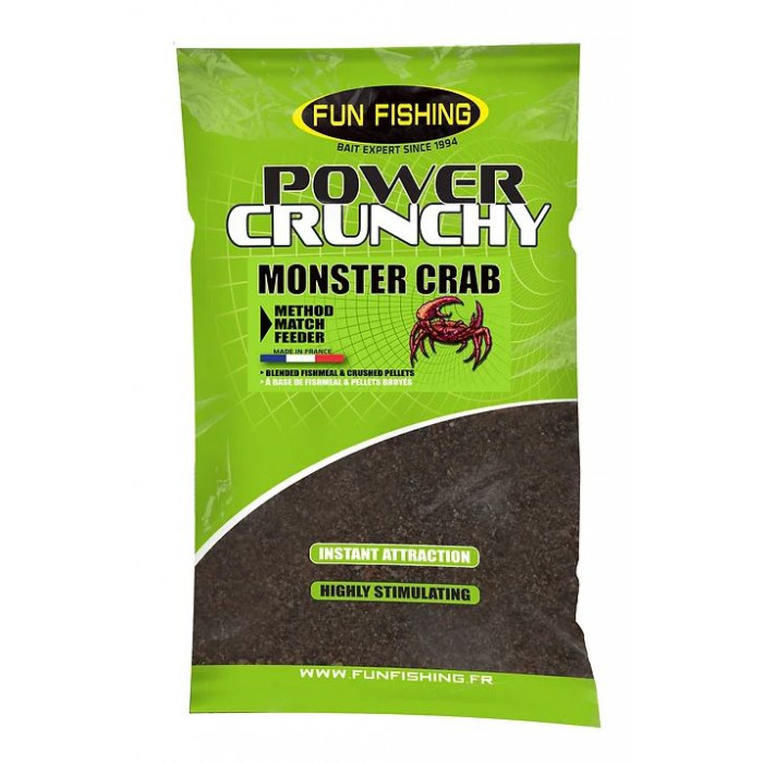 Amorce Power Crunchy 2kg Monster Crab Fun Fishing 1