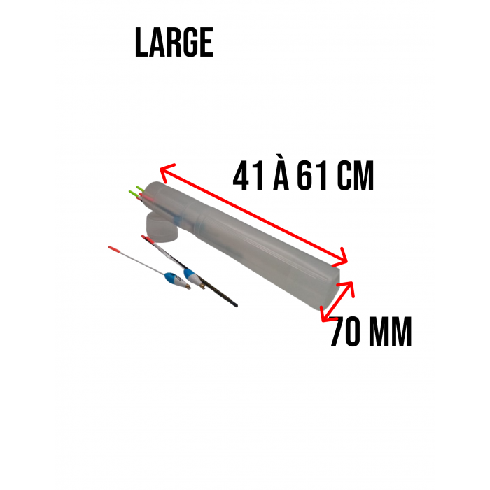 Amplio tubo flotador ajustable /wagglers 2