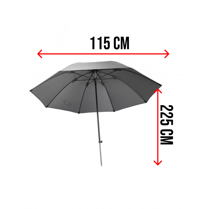 Umbrella Solith Long Pole Grey 115 Cresta 3