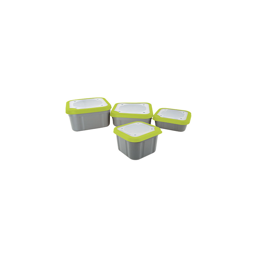 Matrix 2Pt Grey/Lime Compact Bait Box Solid Top