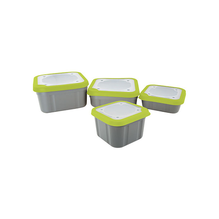 Matrix 2Pt Grey/Lime Compact Bait Box Solid Top 1