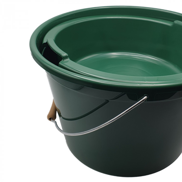Kit Bucket 25L +Lid + Bowl 8L, Green Plastilys 2