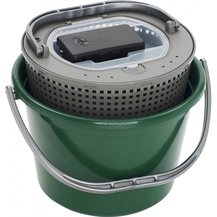 13L Groene emmer + geïntegreerde beluchter Plastilys 2