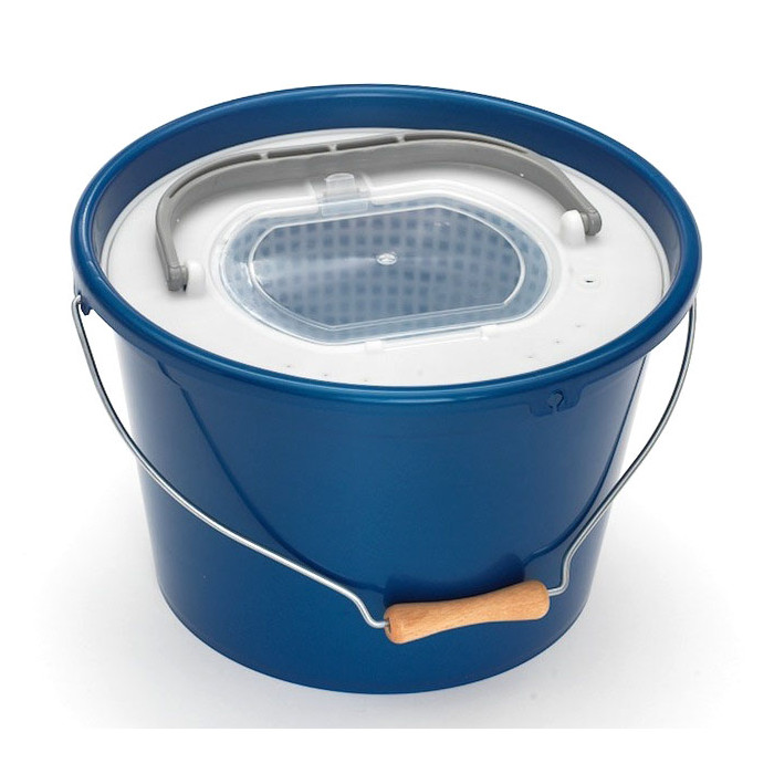 18L Blauwe Metalen Emmer Metalen Handvat, Plastic A Plastilys 1