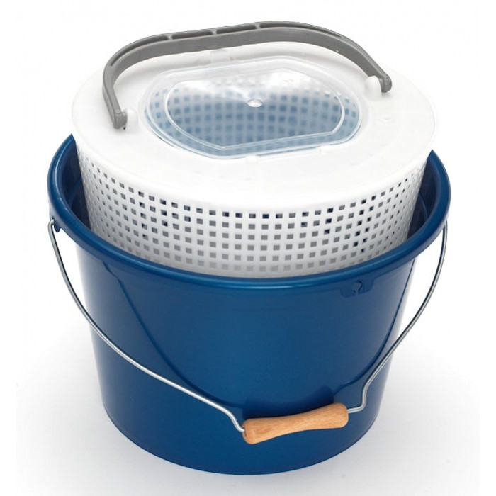 18L Blauwe Metalen Emmer Metalen Handvat, Plastic A Plastilys 2