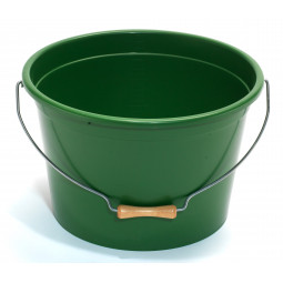 25L Green Bait Bucket - Metal handle Plastilys