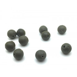 10 rubber beads Olive Dk tackle