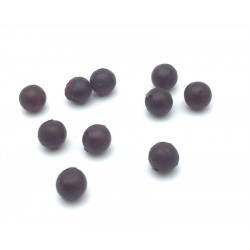 10 rubber beads Brown Dk tackle 6mm