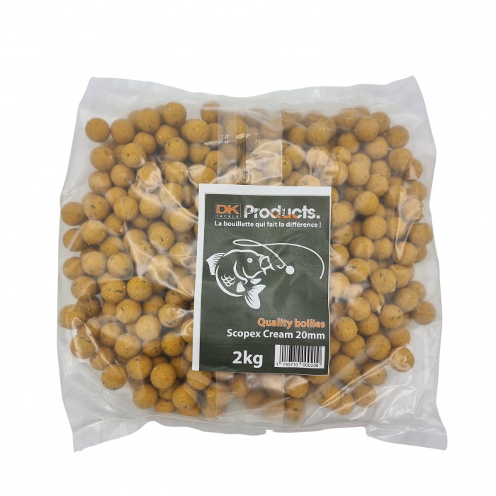 DK Product Kwaliteit Scopex Cream boilies 2 kg 20mm 1