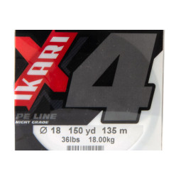 Trenza Powerline Ikari X4 Gris - 135 m 4 hilos