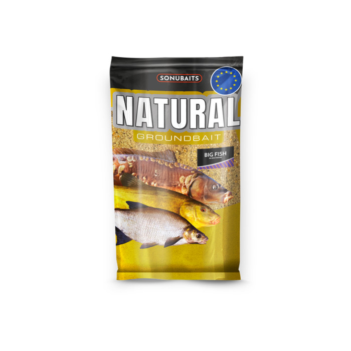 Sonubaits Natural Big Fish cebo 1kg - Especial peces grandes, sabor vainilla-almendra 1