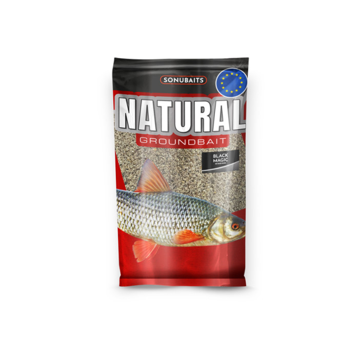 Sonubaits Natural Black Magic - Schwarzer Köder 1kg speziell für Rotaugen 1