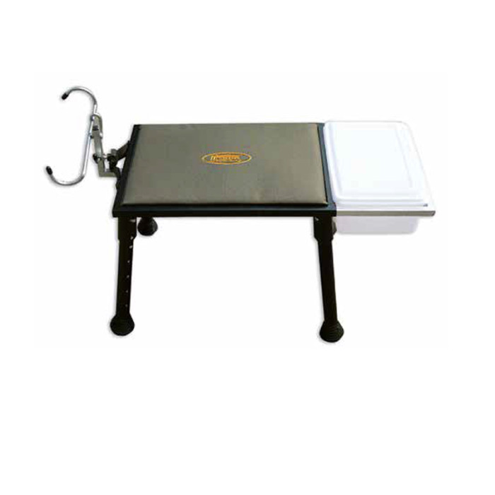 Lineaeffe seat with rod holder and bait tray 1