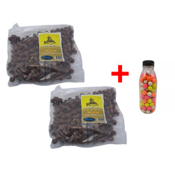 Pack 2 paquetes de 2k SS30 boilies + 1 botella popup 180gr
