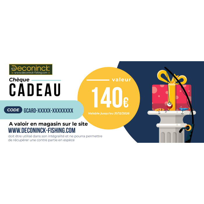 Chèque cadeau 140€ 1