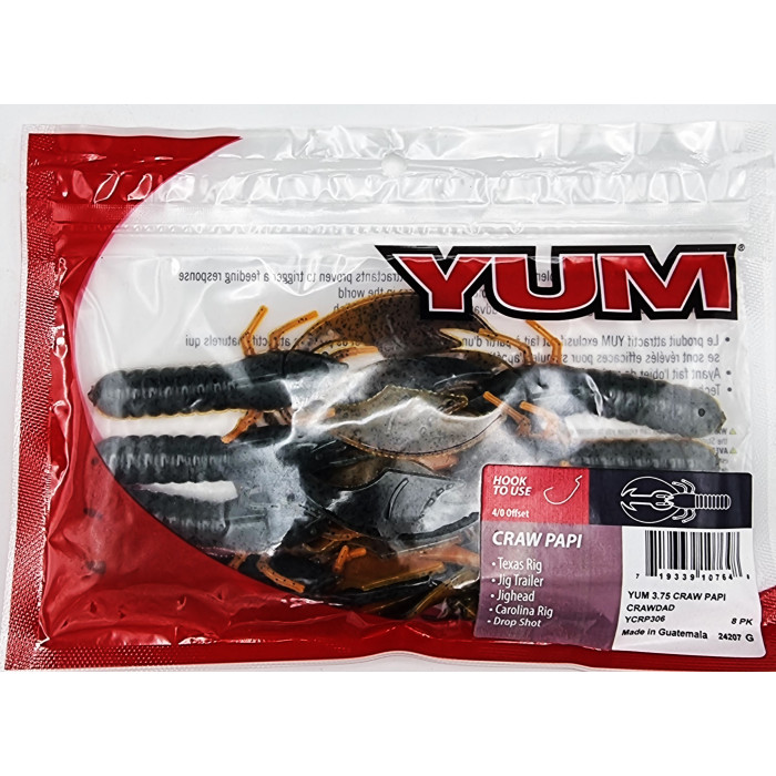 Yum CRAW PAPI 95mm 3.75'' 1