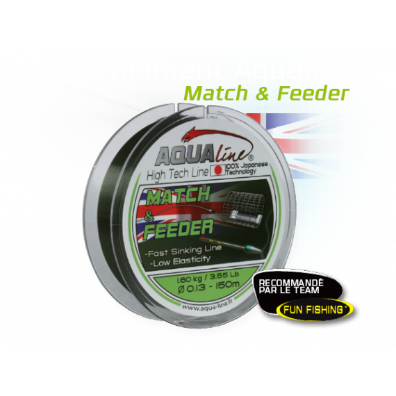 English Nylon & Feeder 150m Aqualine 1