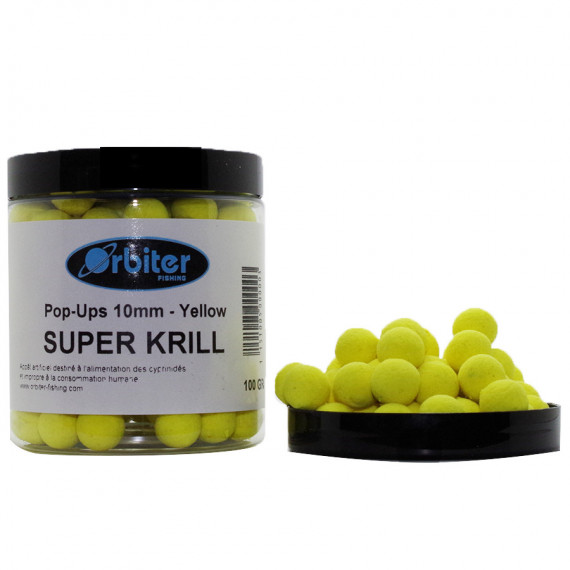 Super Krill pop-ups Yellow 100gr Orbiter baits 1