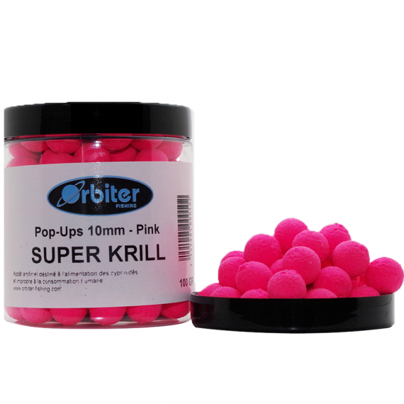 Super Krill pop-ups Pink 100gr Orbiter baits 1
