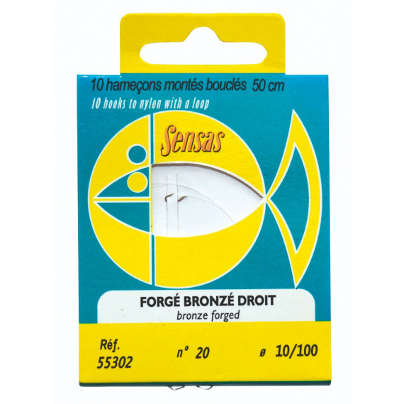 Sensas recht bronzen gesmede haken 1