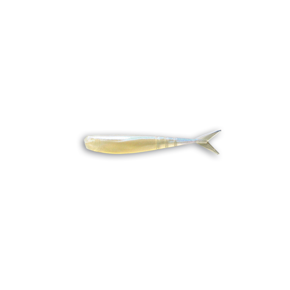 Drop Shad 7.5cm white mother of pearl blue delaland 1